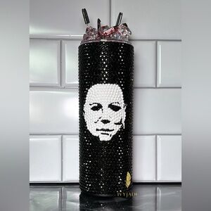❗️SOLD❗️Michael Myers Rhinestone Tumbler